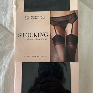 Frederick's of Hollywood Black Hosiery Accessories